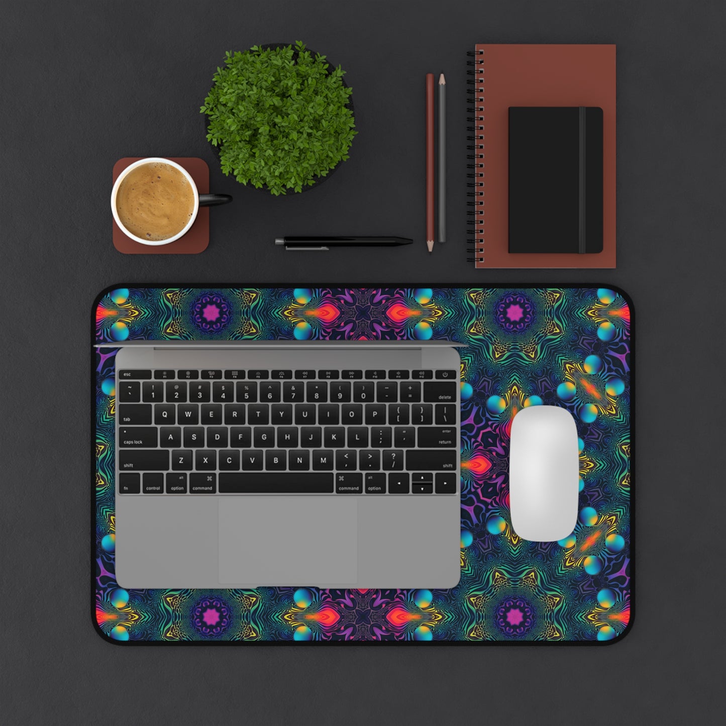 "Cosmic Fingerprint V2" DESK MAT (12x18)(12x22)(15.5x31)