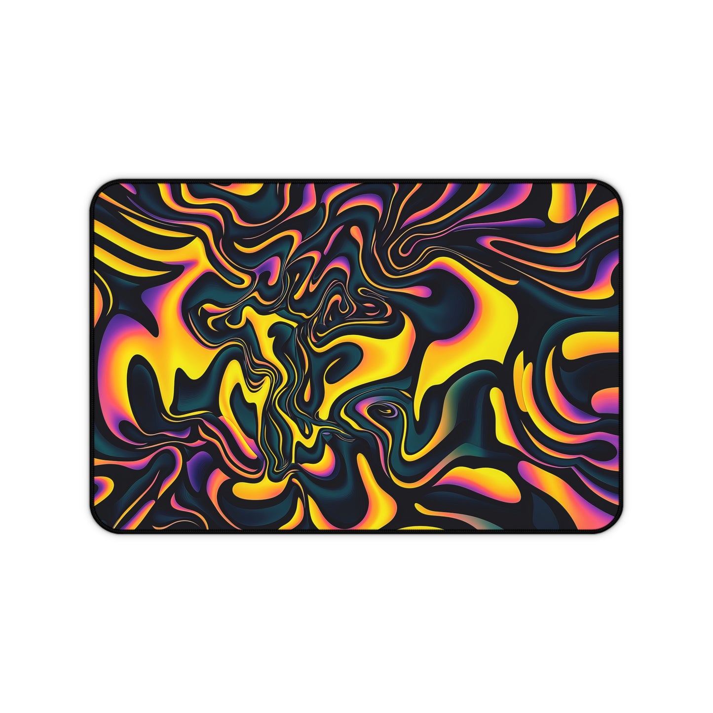 "Pink Plus Black Equals Yellow" DESK MAT (12x18)(12x22)(15.5x31)