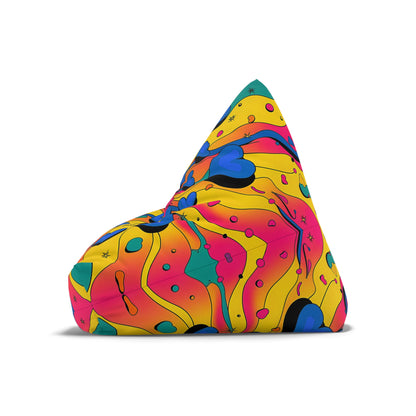 "Psychedelic Hearts" BEAN BAG CHAIR COVER