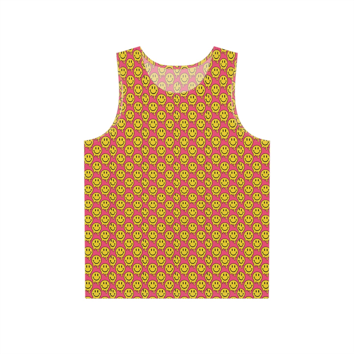 "Yellow and Pink Smiley Pattern" MEN'S TANK TOP