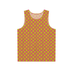 "Yellow and Pink Smiley Pattern" MEN'S TANK TOP