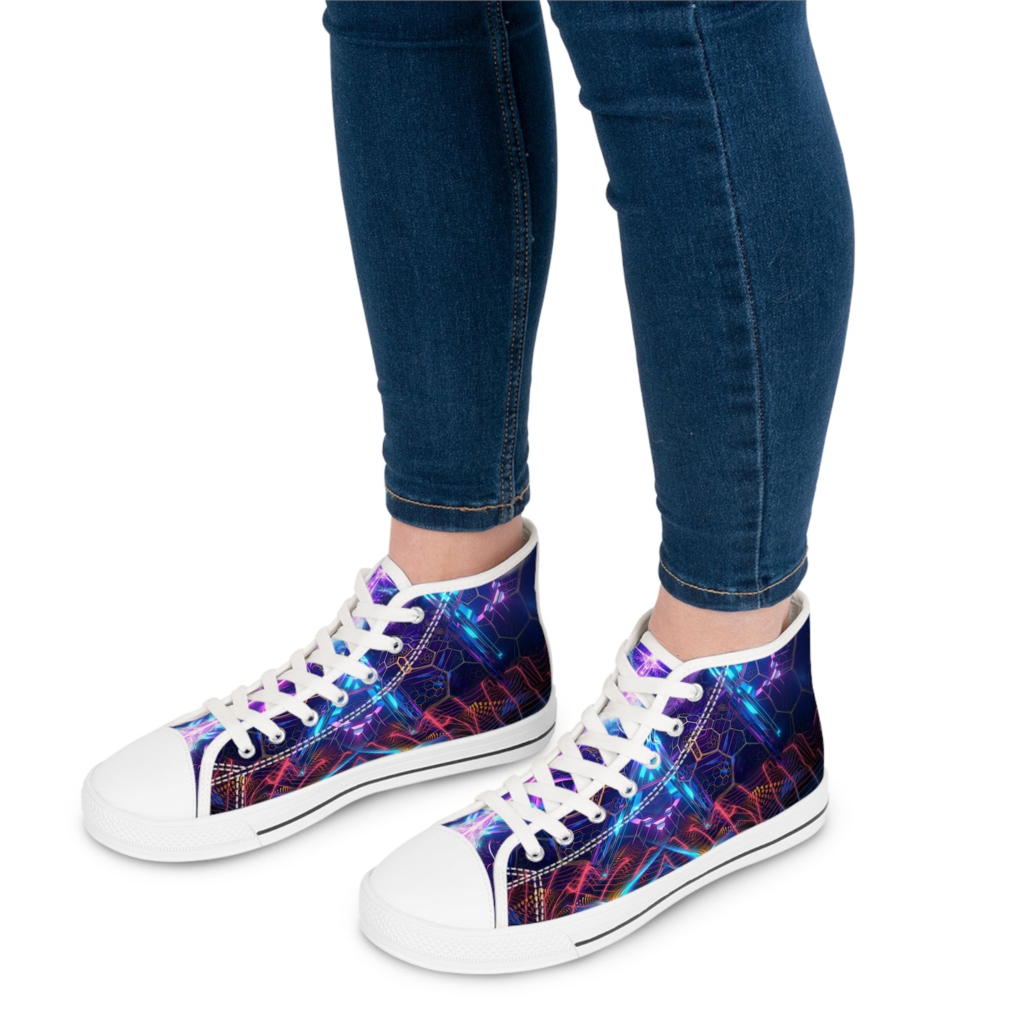 "ETH City V2" WOMEN'S HIGH TOP SNEAKERS