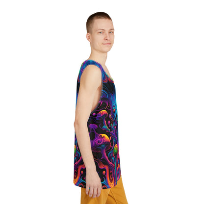 Gillip men's tank top laid flat.