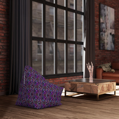 "Purple Liquid Pattern" BEAN BAG CHAIR COVER