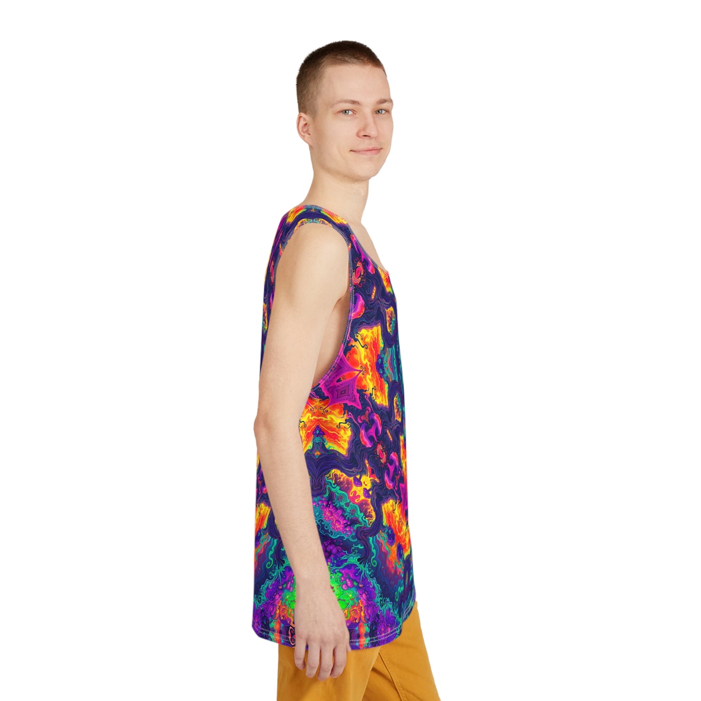 "Mush Tree So Color Mandala" MEN'S TANK TOP
