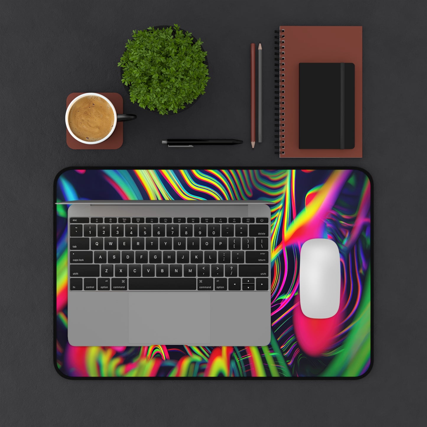 "Psychedelic Tracers" DESK MAT (12x18)(12x22)(15.5x31)