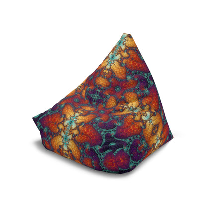 "Psychedelic Fractal" BEAN BAG CHAIR COVER