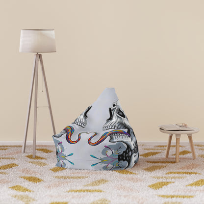 "Psychedelic Tongue Skull" BEAN BAG CHAIR COVER
