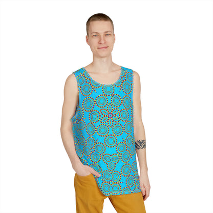 Back view of the Loco Motion men's tank top design.
