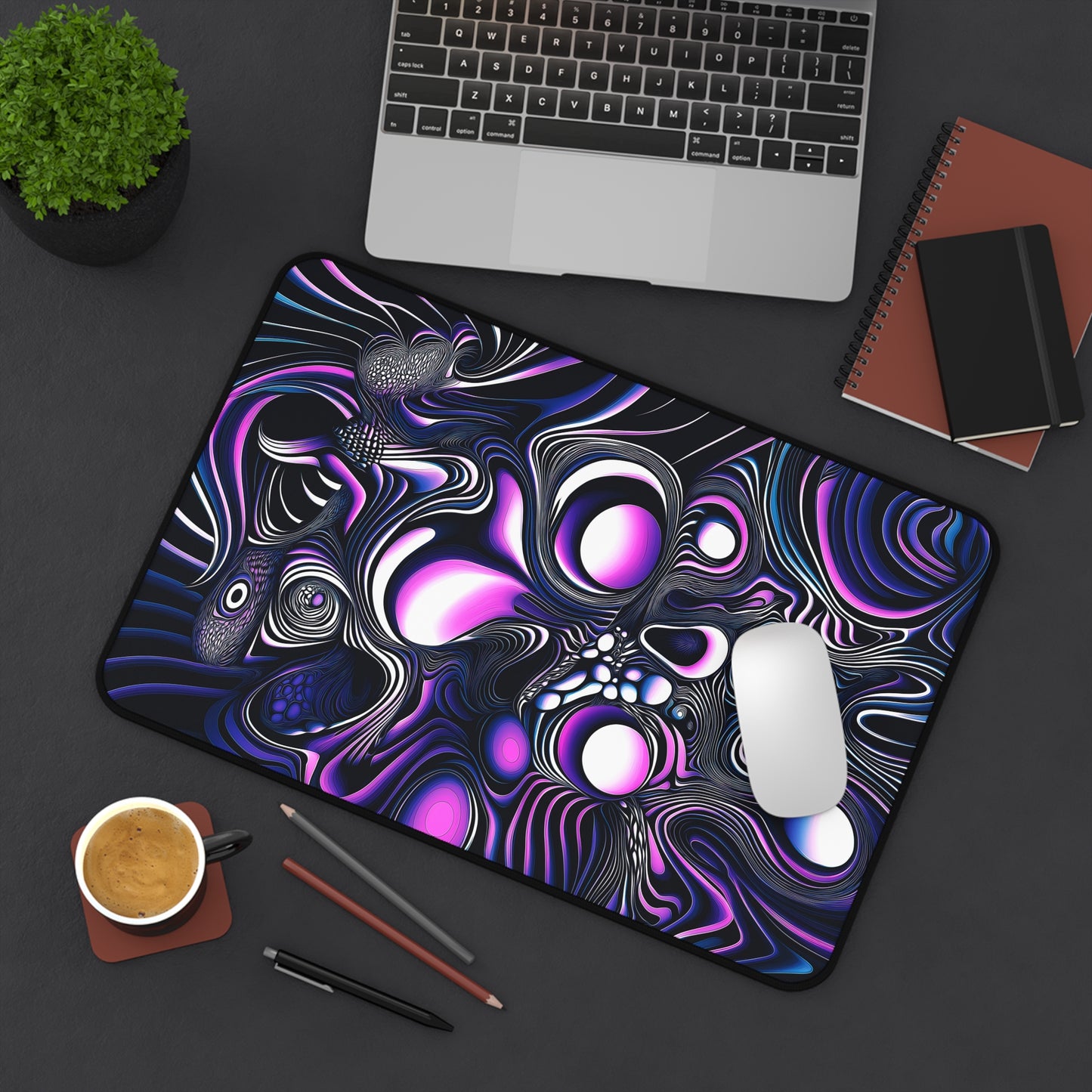 "Time Is An Illusion" DESK MAT (12x18)(12x22)(15.5x31)