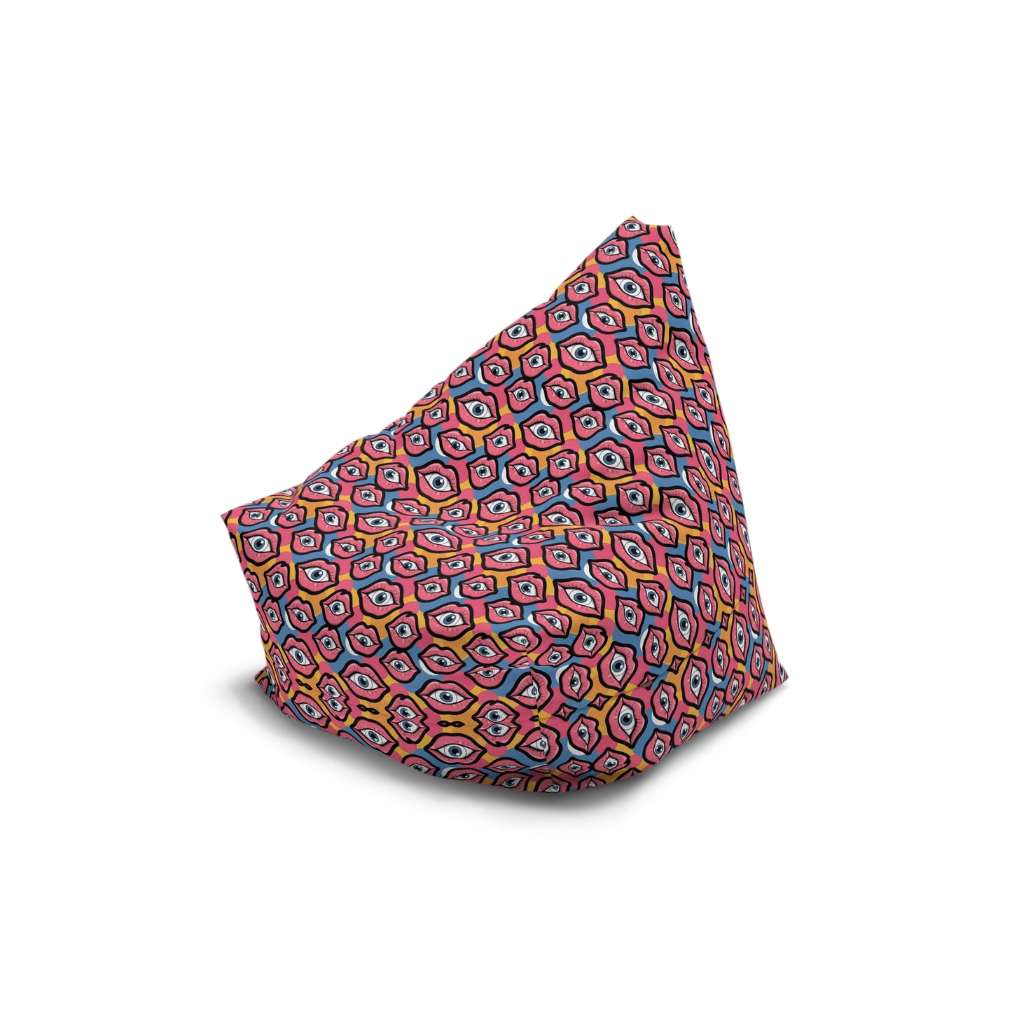 "Eyeballs & Lips Pattern" BEAN BAG CHAIR COVER