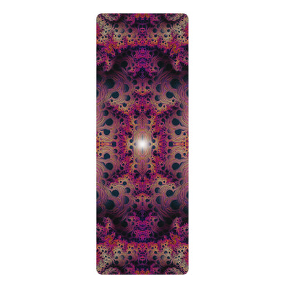 The Fractaleon V2 yoga mat surface, printed edge to edge with the design.