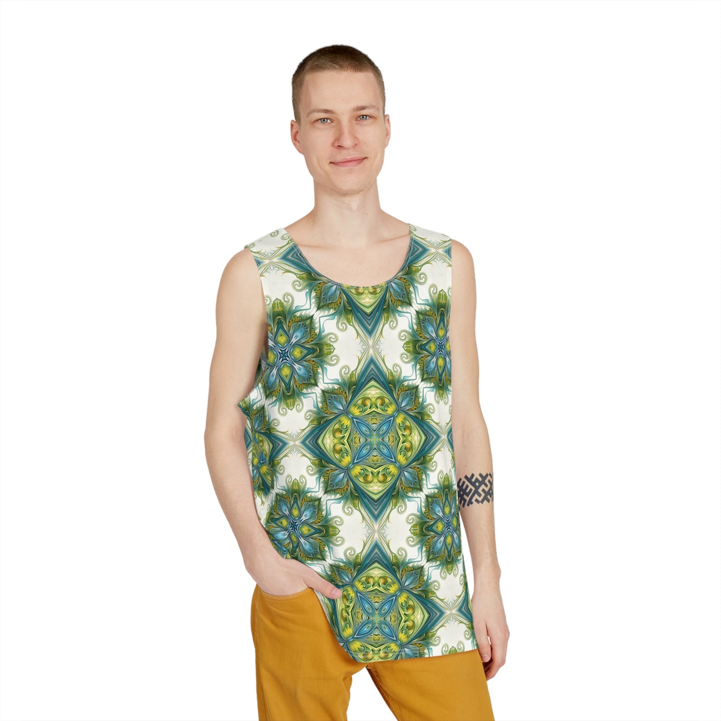 "Porcelain Bloom" MEN'S TANK TOP
