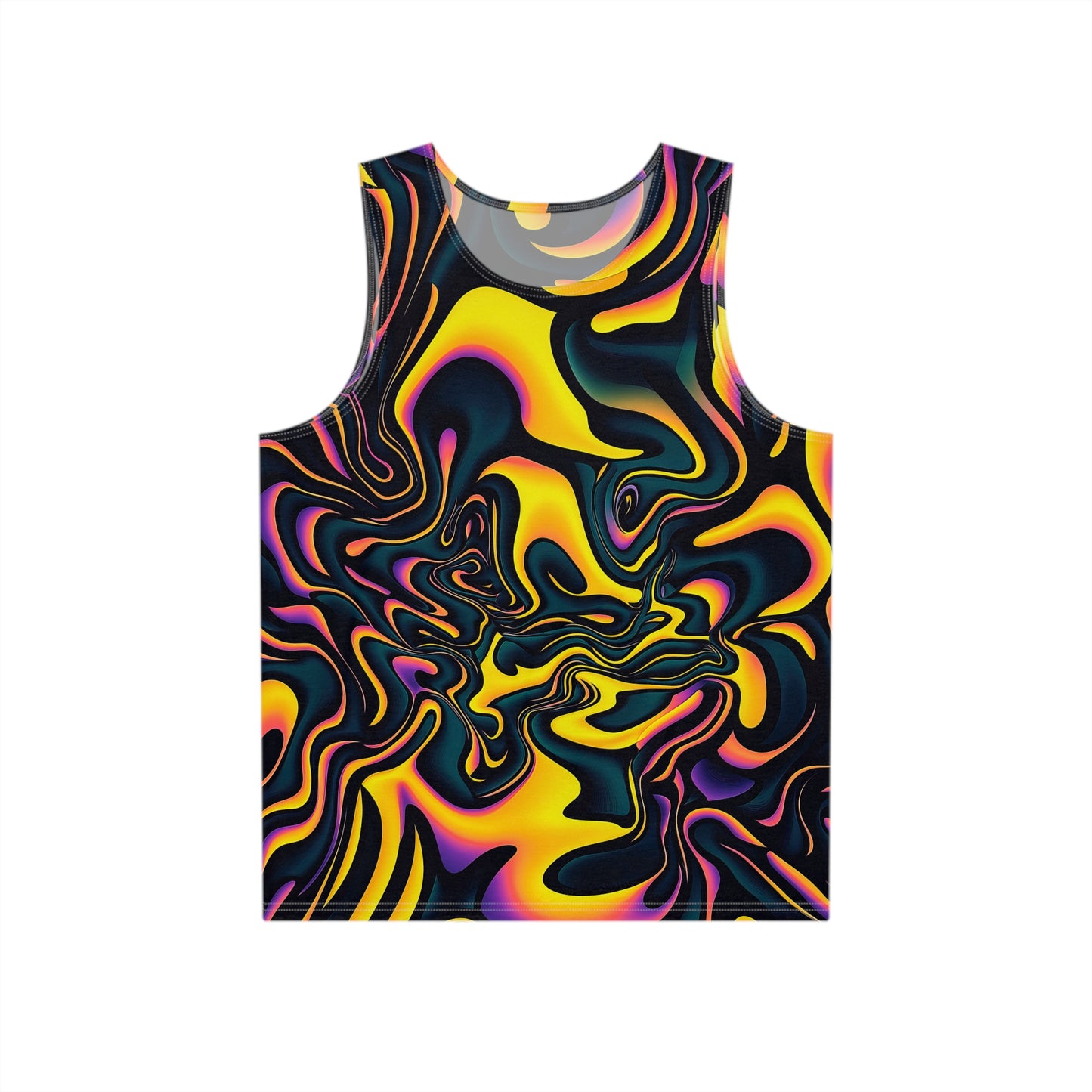 "Pink Plus Black Equals Yellow" MEN'S TANK TOP