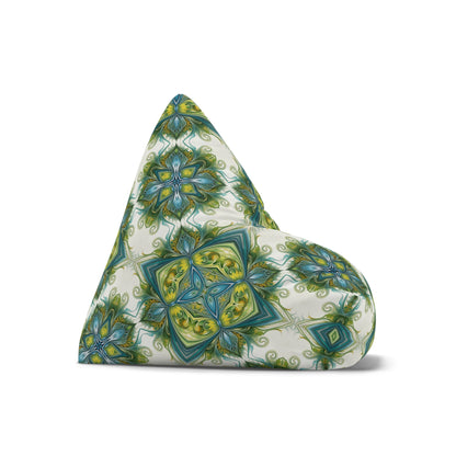 "Porcelain Bloom" BEAN BAG CHAIR COVER