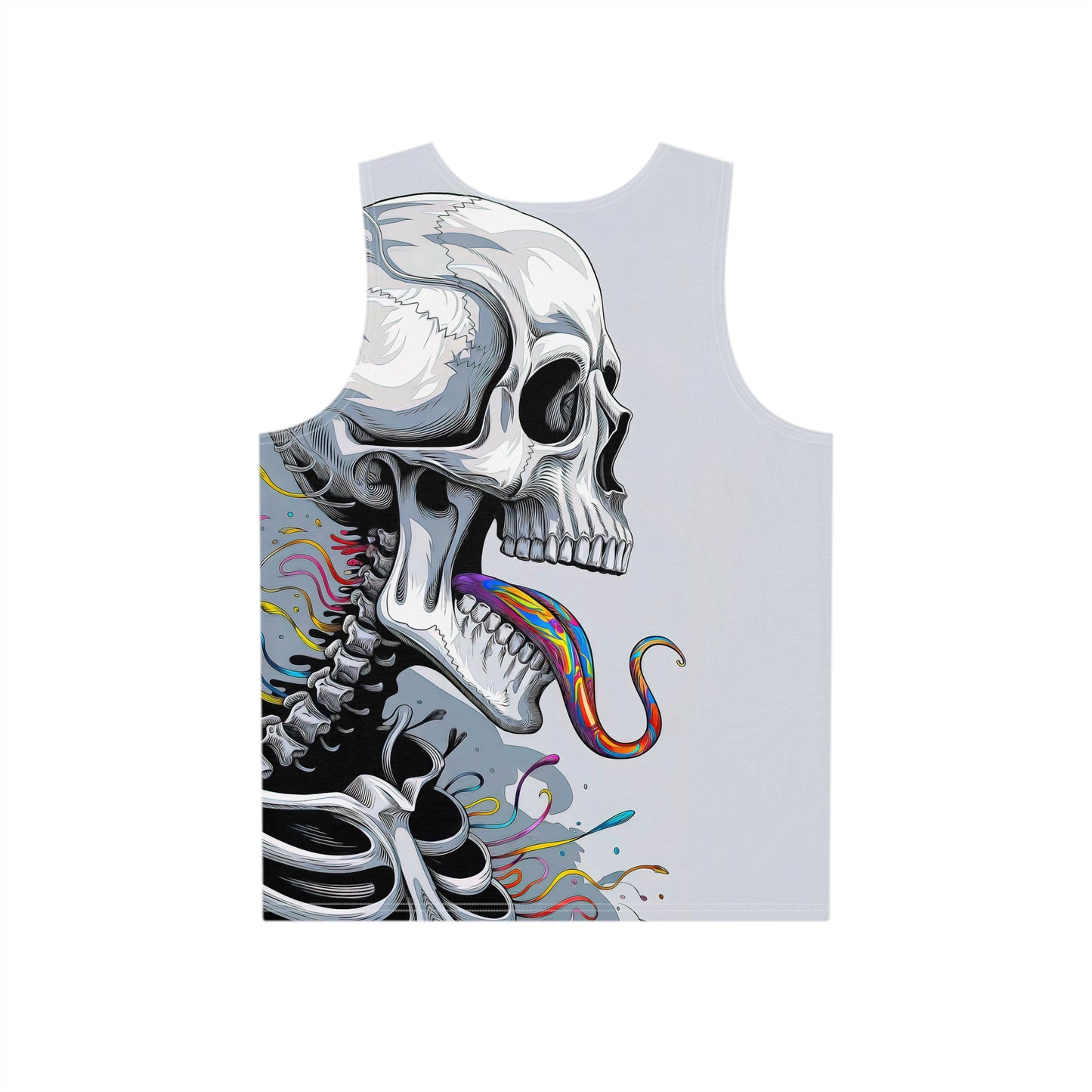 "Psychedelic Tongue Skull" MEN'S TANK TOP
