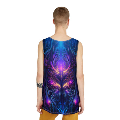 Folded view of the 'Twilight Glow' men's tank top on a plain background.