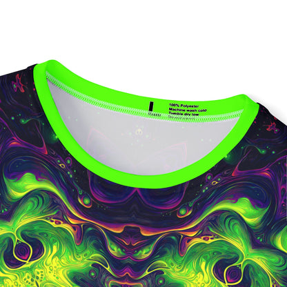 'Goodala' sport tee for men, angled view showing the fabric and fit.