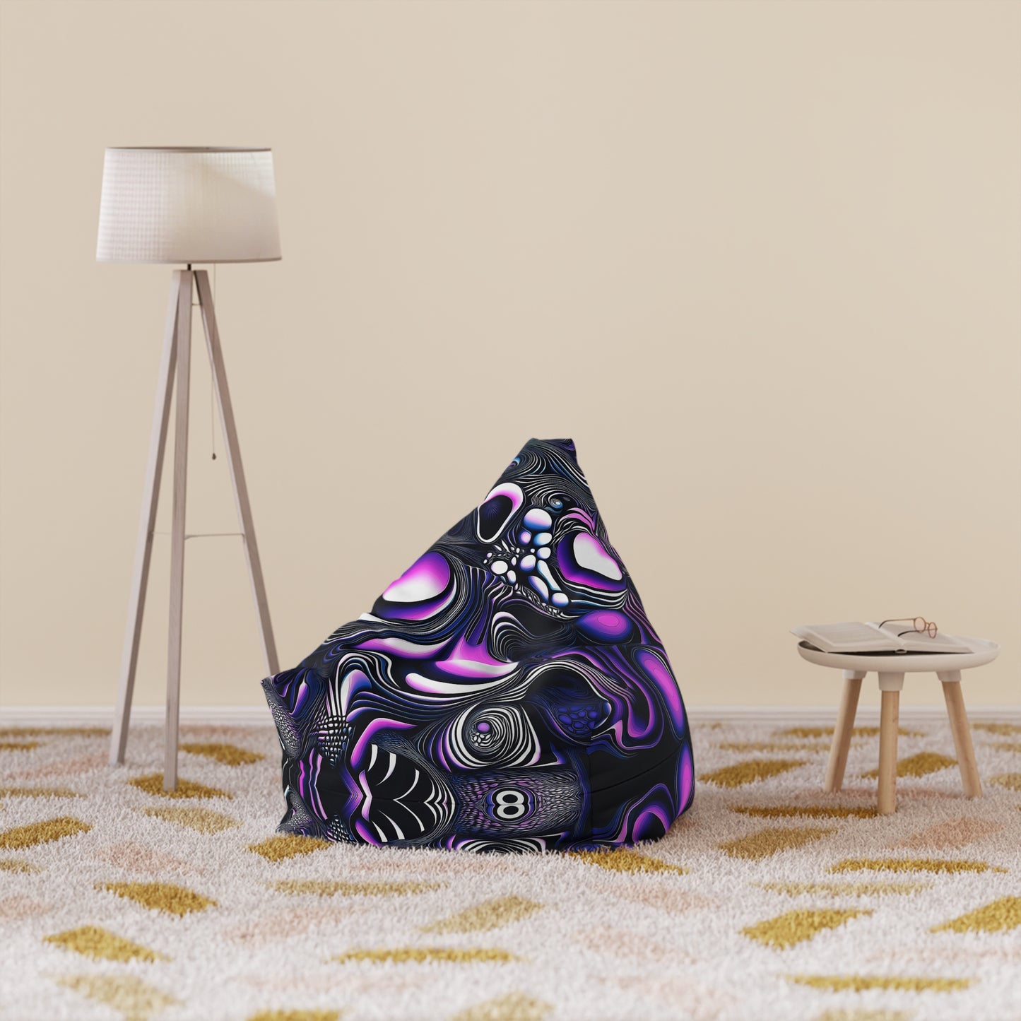 "Time Is An Illusion" BEAN BAG CHAIR COVER