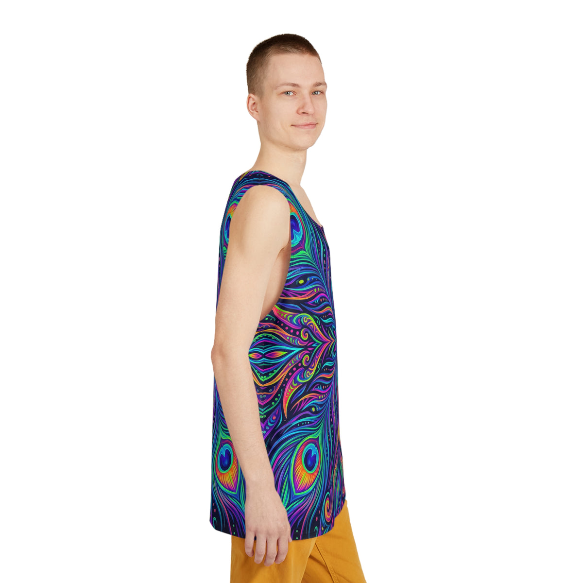 "Peacockadoodle" MEN'S TANK TOP