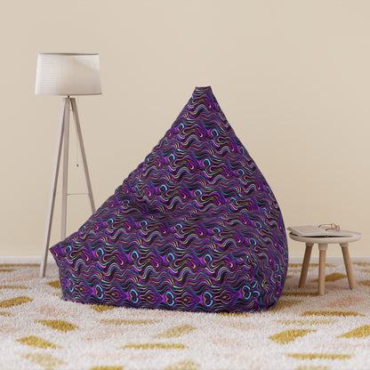 "Purple Liquid Pattern" BEAN BAG CHAIR COVER