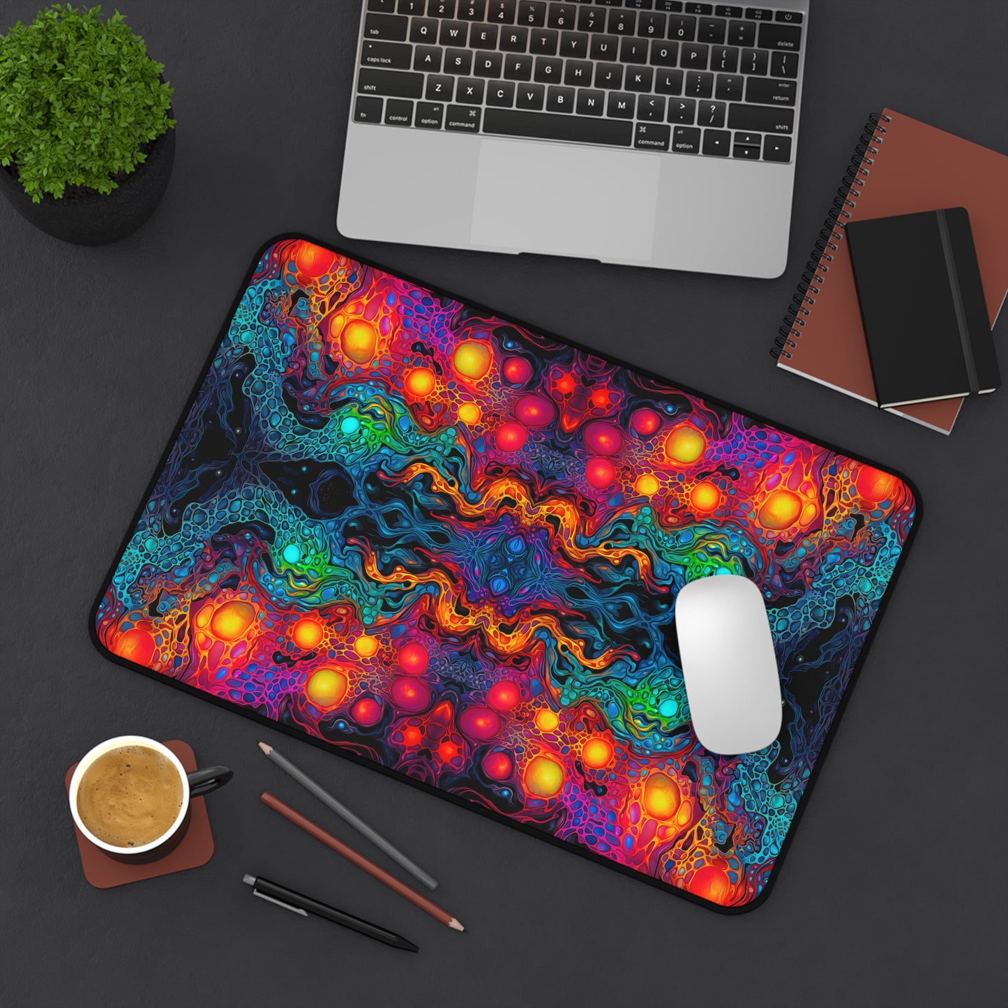 "Molten Flow" DESK MAT (12x18)(12x22)(15.5x31)