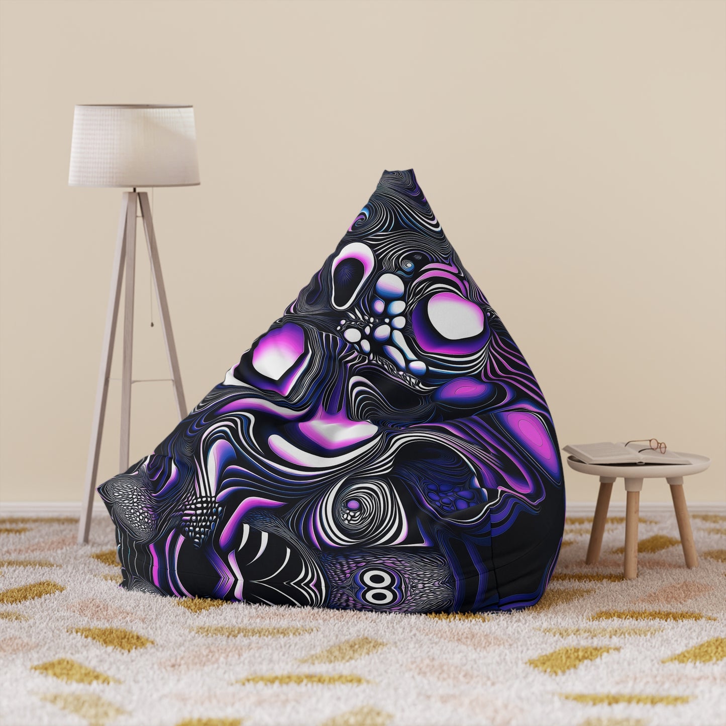 "Time Is An Illusion" BEAN BAG CHAIR COVER