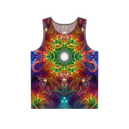 Men's tank top featuring the Photonic print