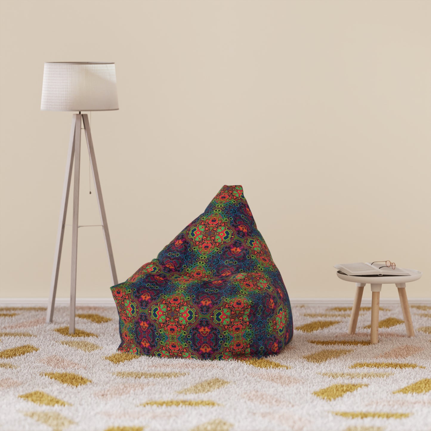 "Shipibo Psy Pattern" BEAN BAG CHAIR COVER