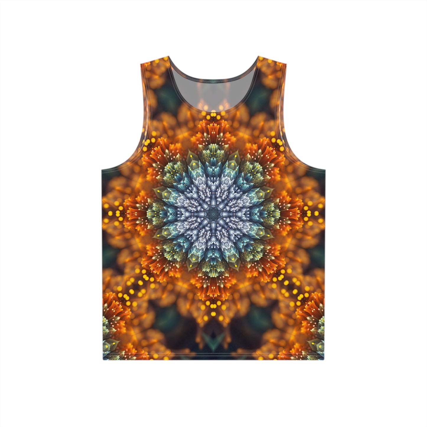"Fractal Flower Mandala V2" MEN'S TANK TOP