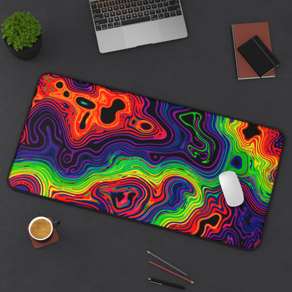 "Neon Spill" DESK MAT (12x18)(12x22)(15.5x31)