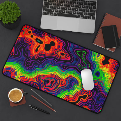 "Neon Spill" DESK MAT (12x18)(12x22)(15.5x31)