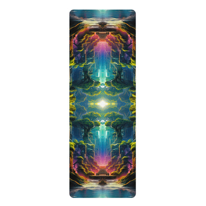 Close-up of the Remnant V2 yoga mat's microfiber suede top texture.