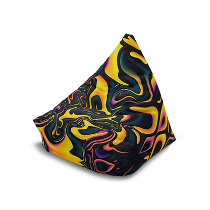 "Pink Plus Black Equals Yellow" BEAN BAG CHAIR COVER