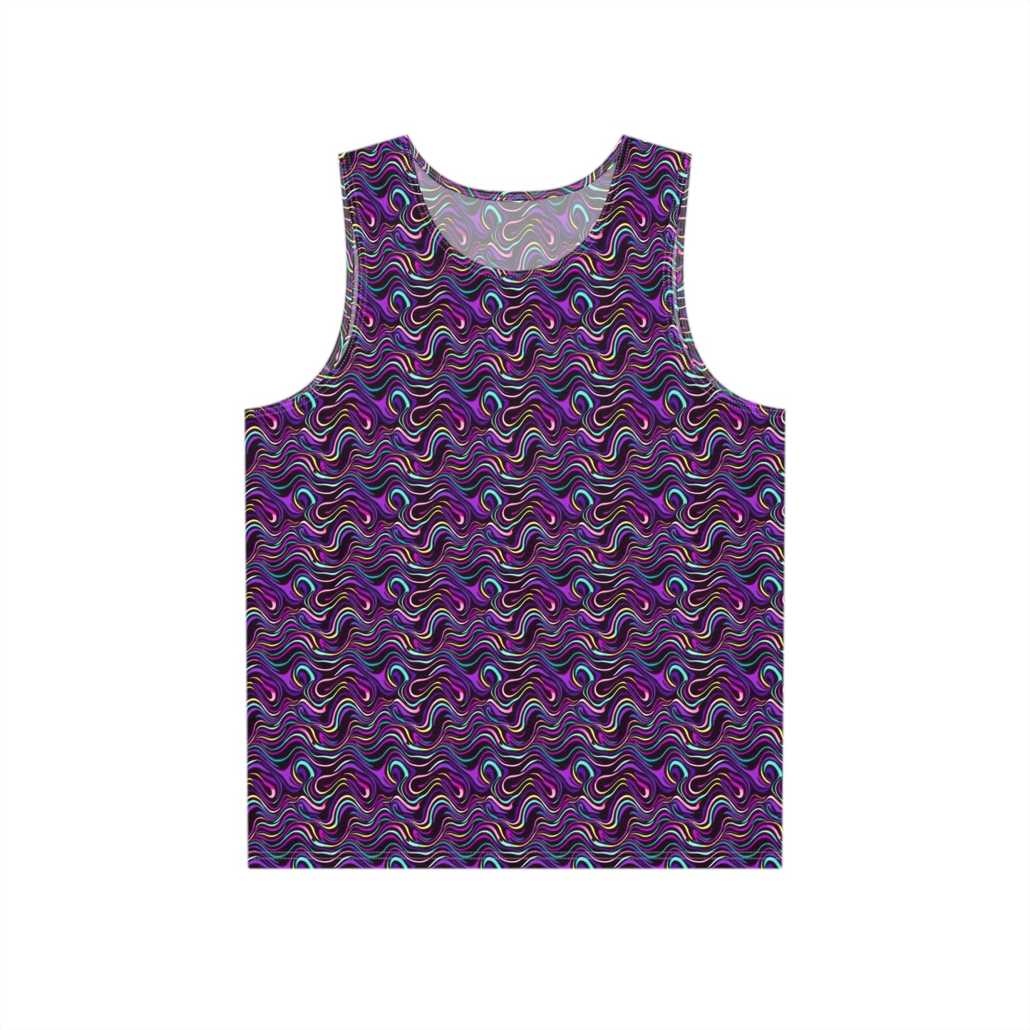 "Purple Liquid Pattern" MEN'S TANK TOP
