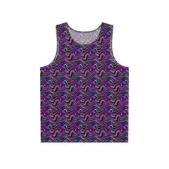 "Purple Liquid Pattern" MEN'S TANK TOP