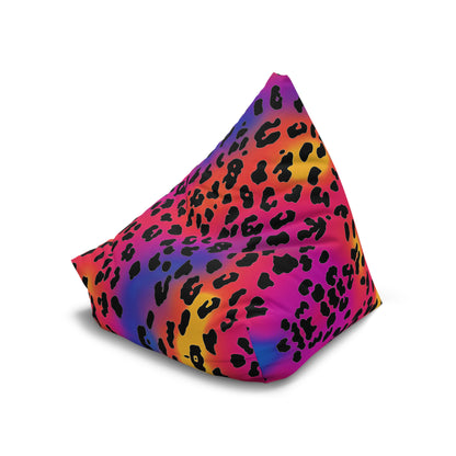 "Rainbow Leopard" BEAN BAG CHAIR COVER