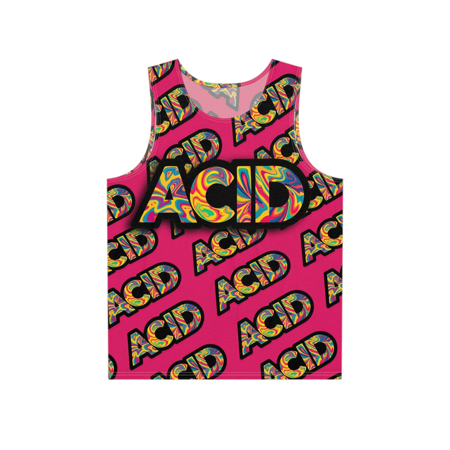 "ACID Pattern Pink" MEN'S TANK TOP