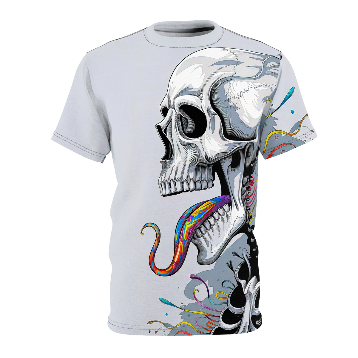 Front view of the 'Taste of Consciousness' all-over-print premium tee.