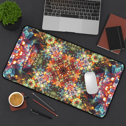 "Kaleidobloom" DESK MAT / MOUSE PAD (12x18)(12x22)(15.5x31)