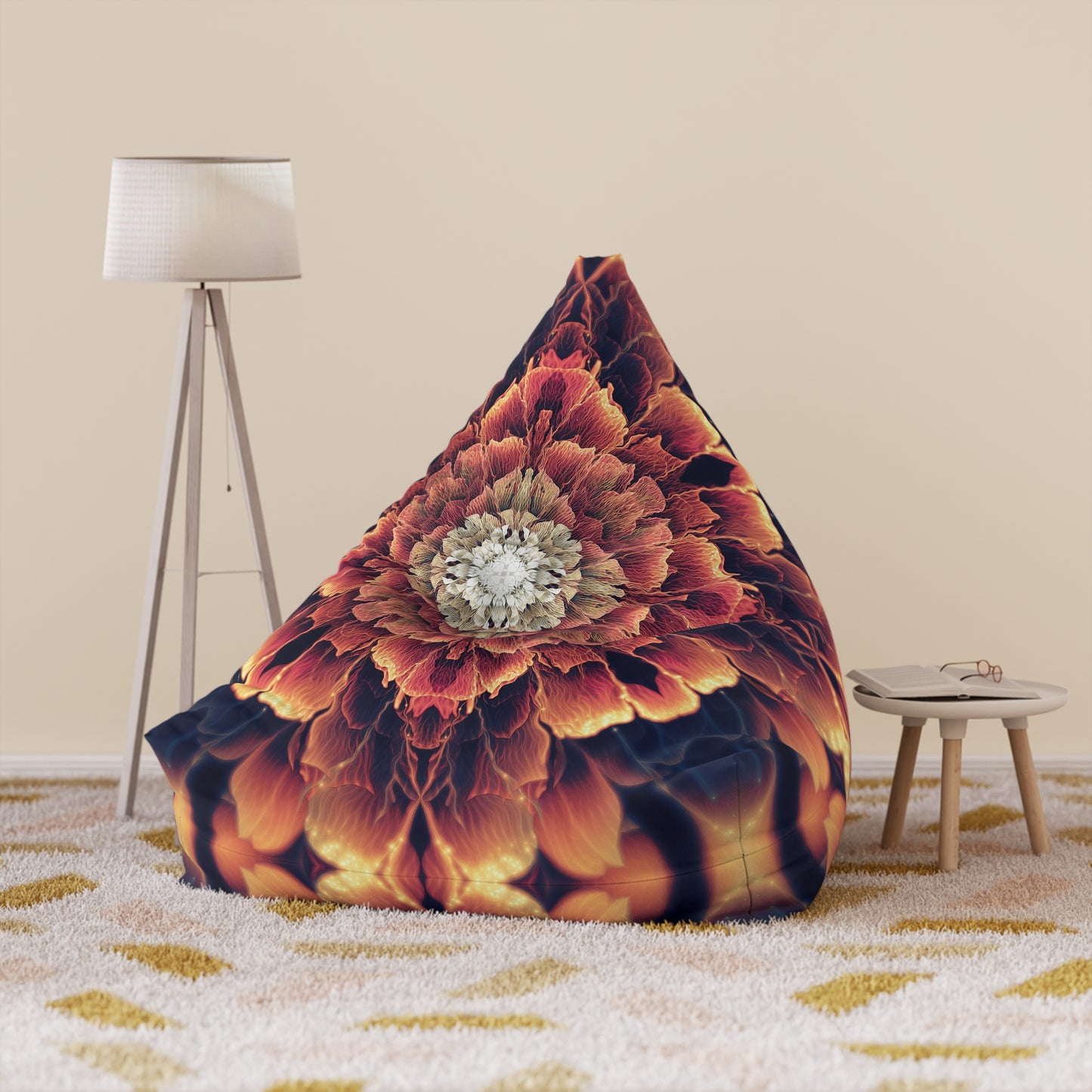 "Mandala Bloom" BEAN BAG CHAIR COVER