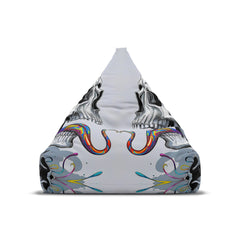 "Psychedelic Tongue Skull" BEAN BAG CHAIR COVER