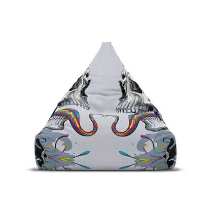 "Psychedelic Tongue Skull" BEAN BAG CHAIR COVER