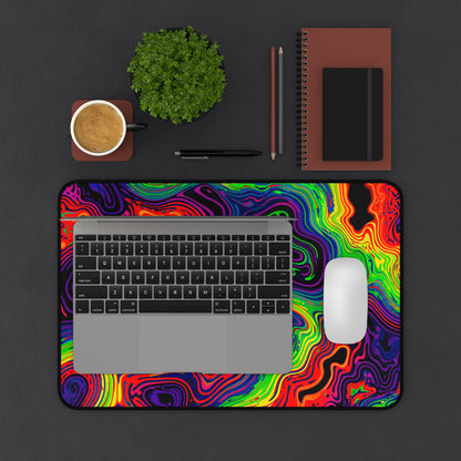 "Neon Spill" DESK MAT (12x18)(12x22)(15.5x31)