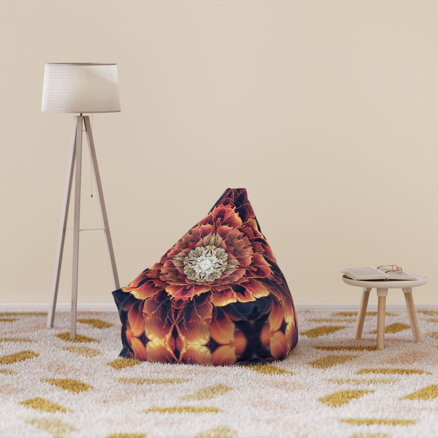 "Mandala Bloom" BEAN BAG CHAIR COVER