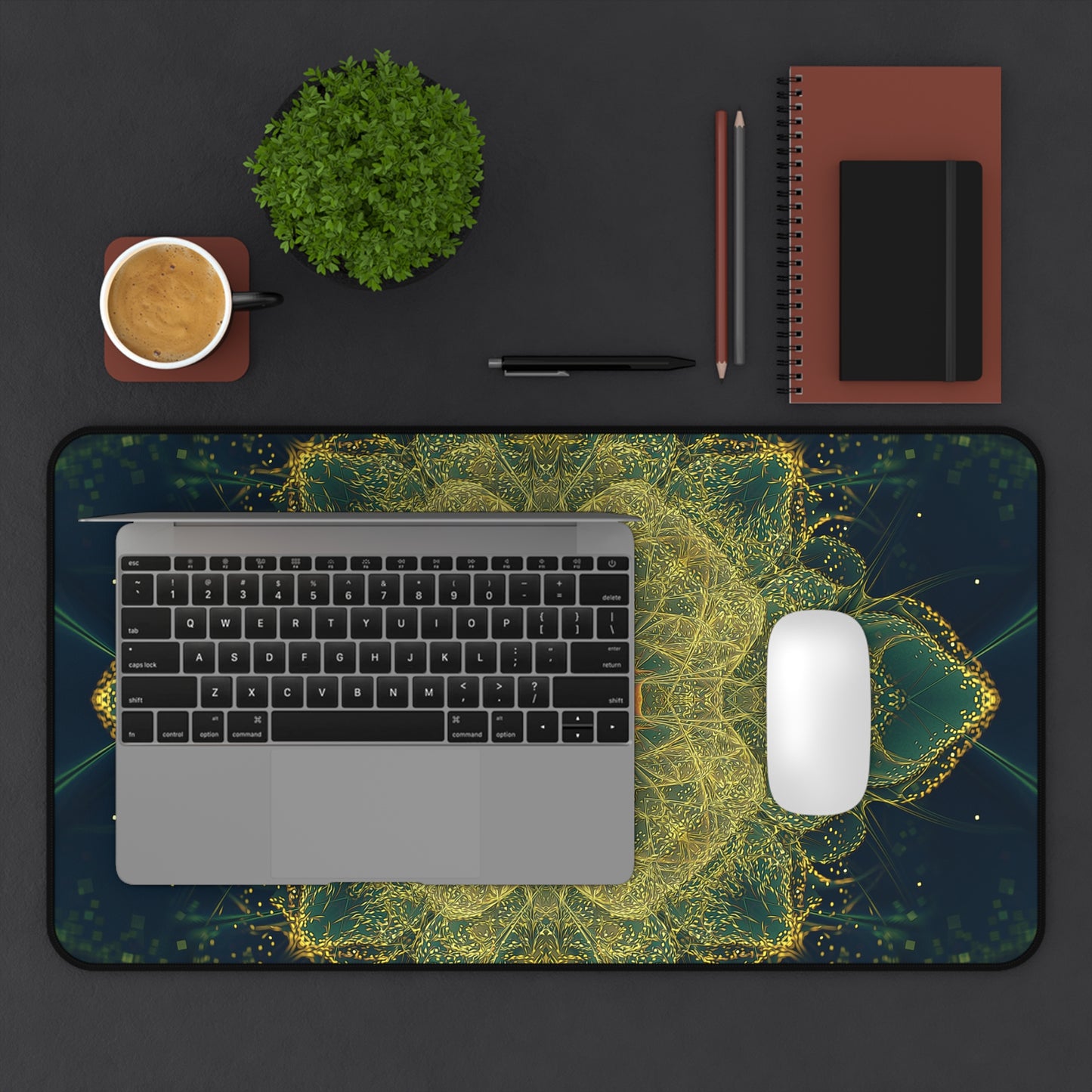 "Happy Thoughts" DESK MAT / MOUSE PAD (12x18)(12x22)(15.5x31)