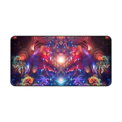 Magnus Opum desk mat rolled up to show its flexible surface