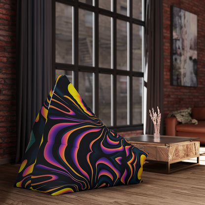 "Pink Plus Black Equals Yellow" BEAN BAG CHAIR COVER