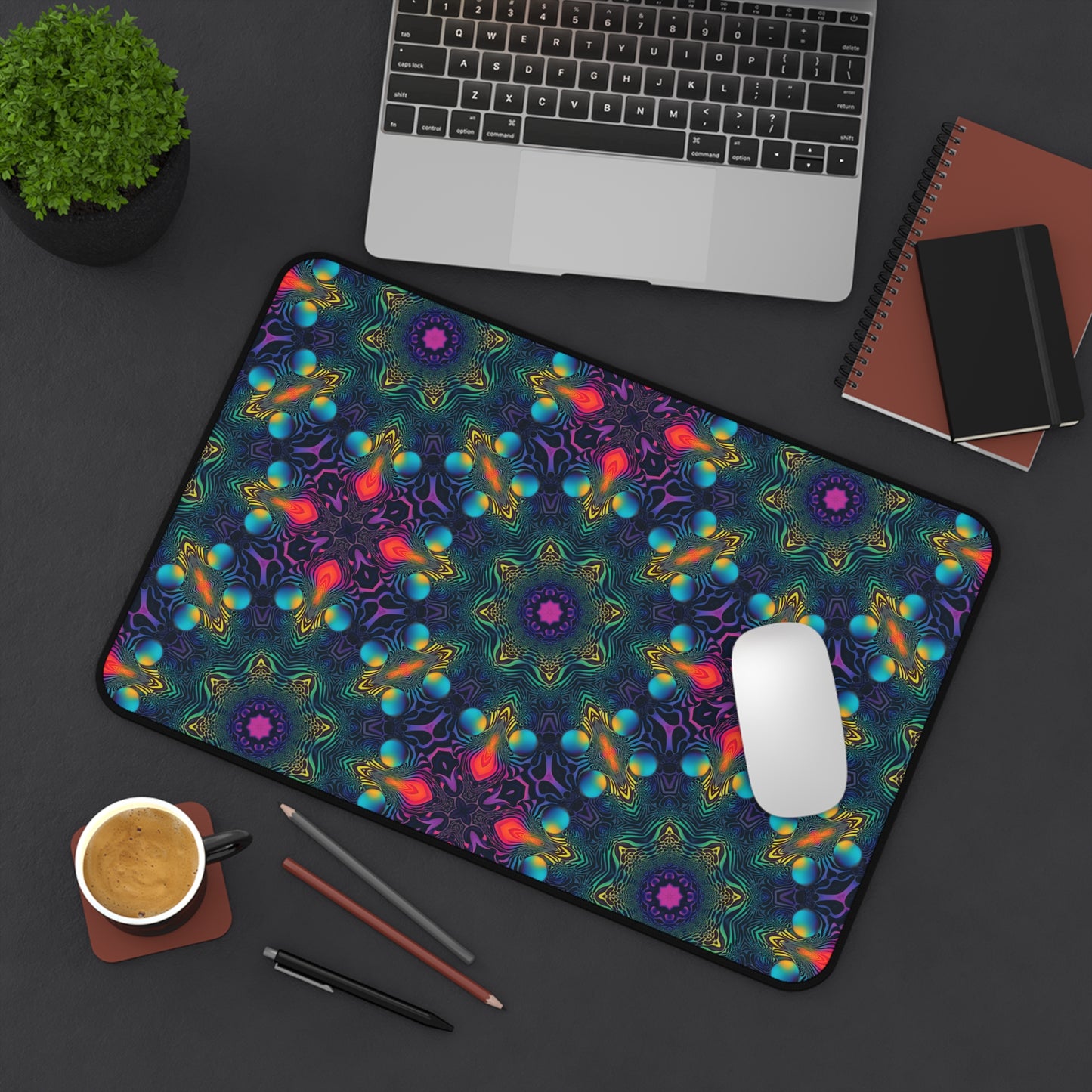 "Cosmic Fingerprint V2" DESK MAT (12x18)(12x22)(15.5x31)