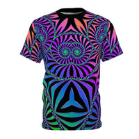 Front view of The Illusionist premium tee displaying the graphic print.